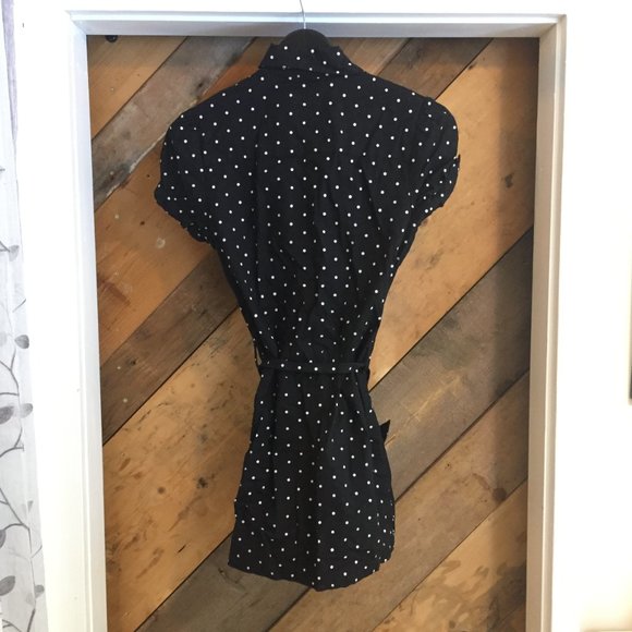 Dickies // Polka-Dot Snap-Up Mini Dress - Picture 2 of 4